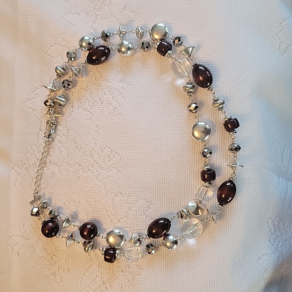 Coffee Bean Retired Lia Sophia Necklace